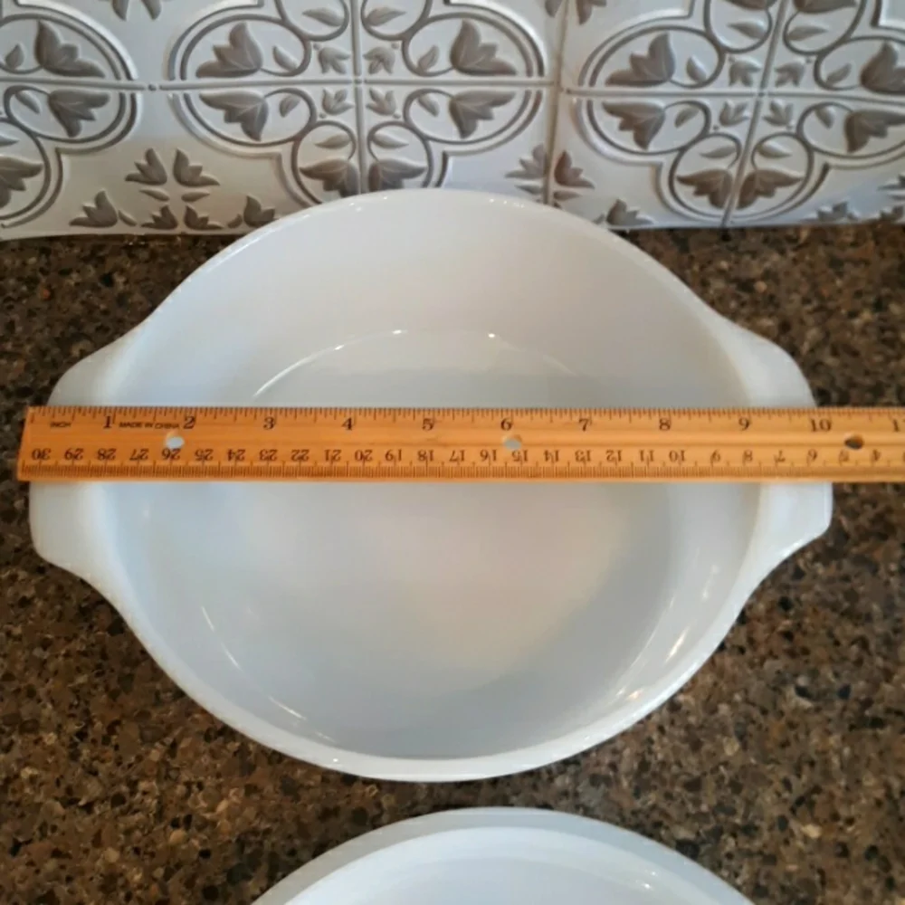 Fire King Anchor Hocking Milk Glass Casserole Dish With Lid